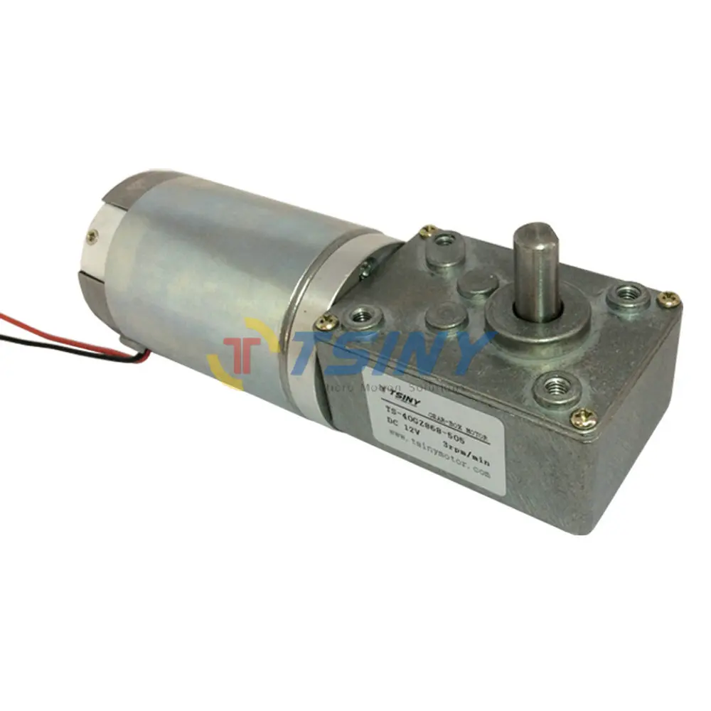 Buy DC 12V/3rpm High torque Low Speed Worm Gear Motor