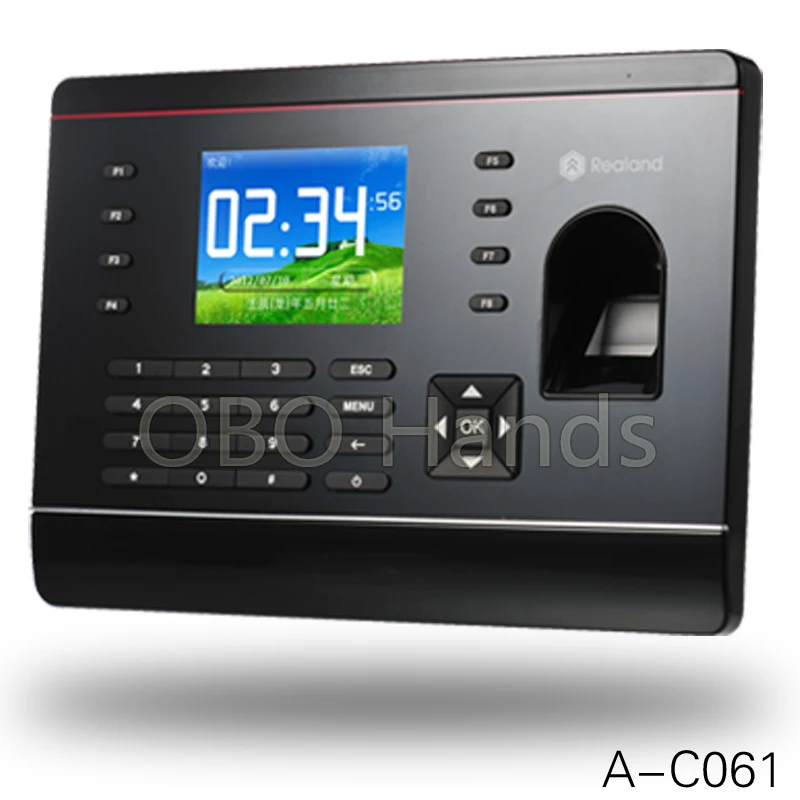 

TCP/IP Fingerprint Attendance Machine Finger Scanner Office Employee Time Clock Machine with Free Software Support USB English