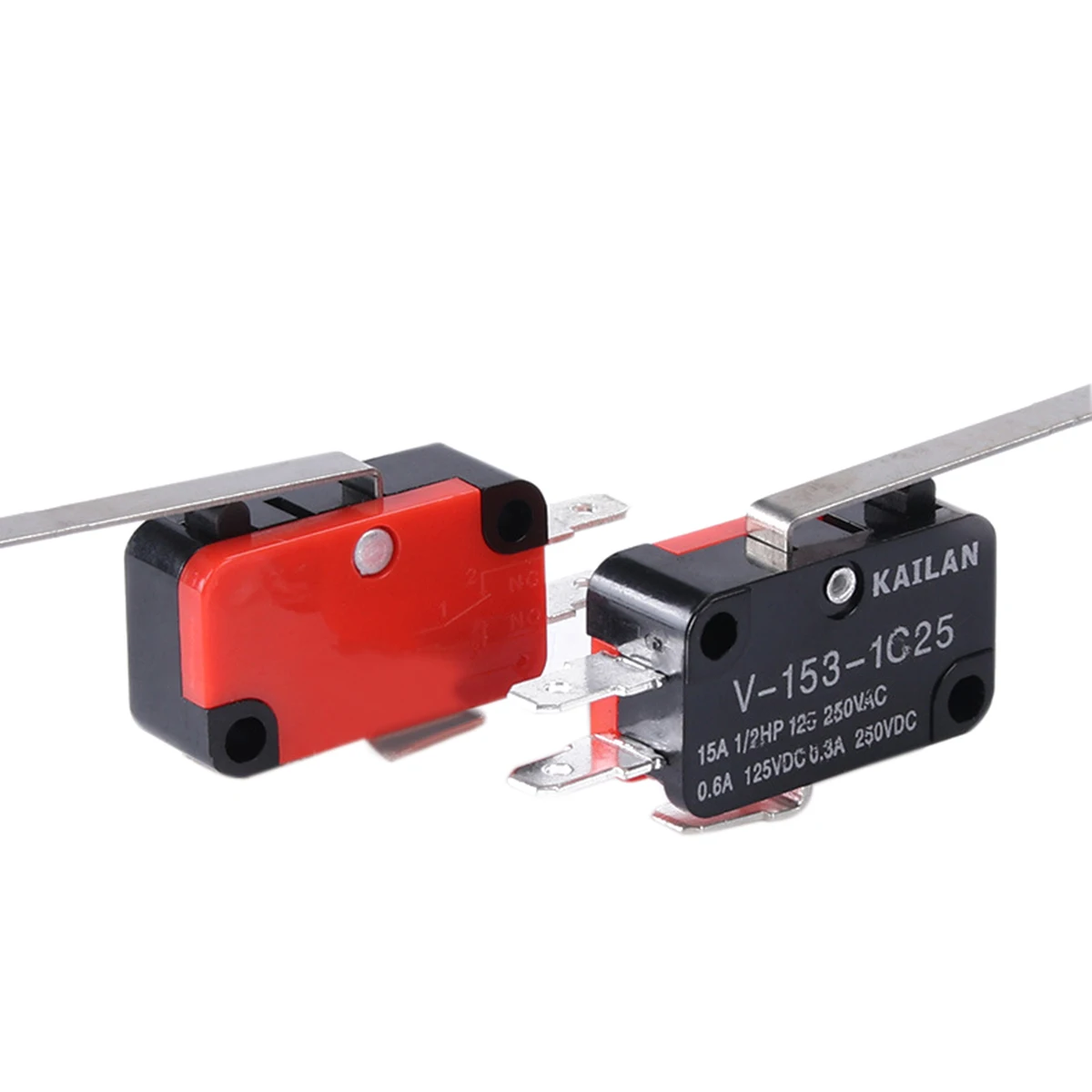 10pcs/lot V-153-1C25 Limit Switches Long Straight Hinge Lever Type SPDT Micro Switch Mayitr For Electronic Measuring Appliance