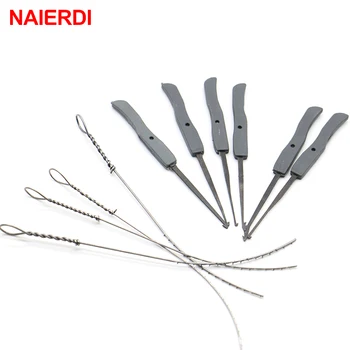 

NAIERDI 10pcs Broken Key Extractor Set Locksmith Tool Key Remove Removal Hooks Lock Kit