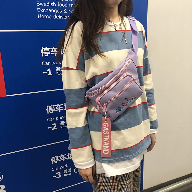 Модная сумка Harajuku Jude, модная женская нагрудная сумка, Повседневная сумка с вышивкой через плечо, брендовая поясная сумка в стиле хип-хоп
