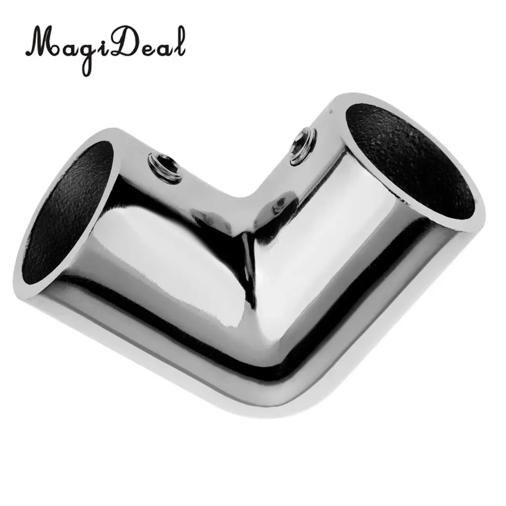 Durable Marine Boat Hand Rail Fittings 90 Degree Elbow -7/8\` Tubing 316 Stainless Steel for Fishing Kayaking Canoeing Accessory