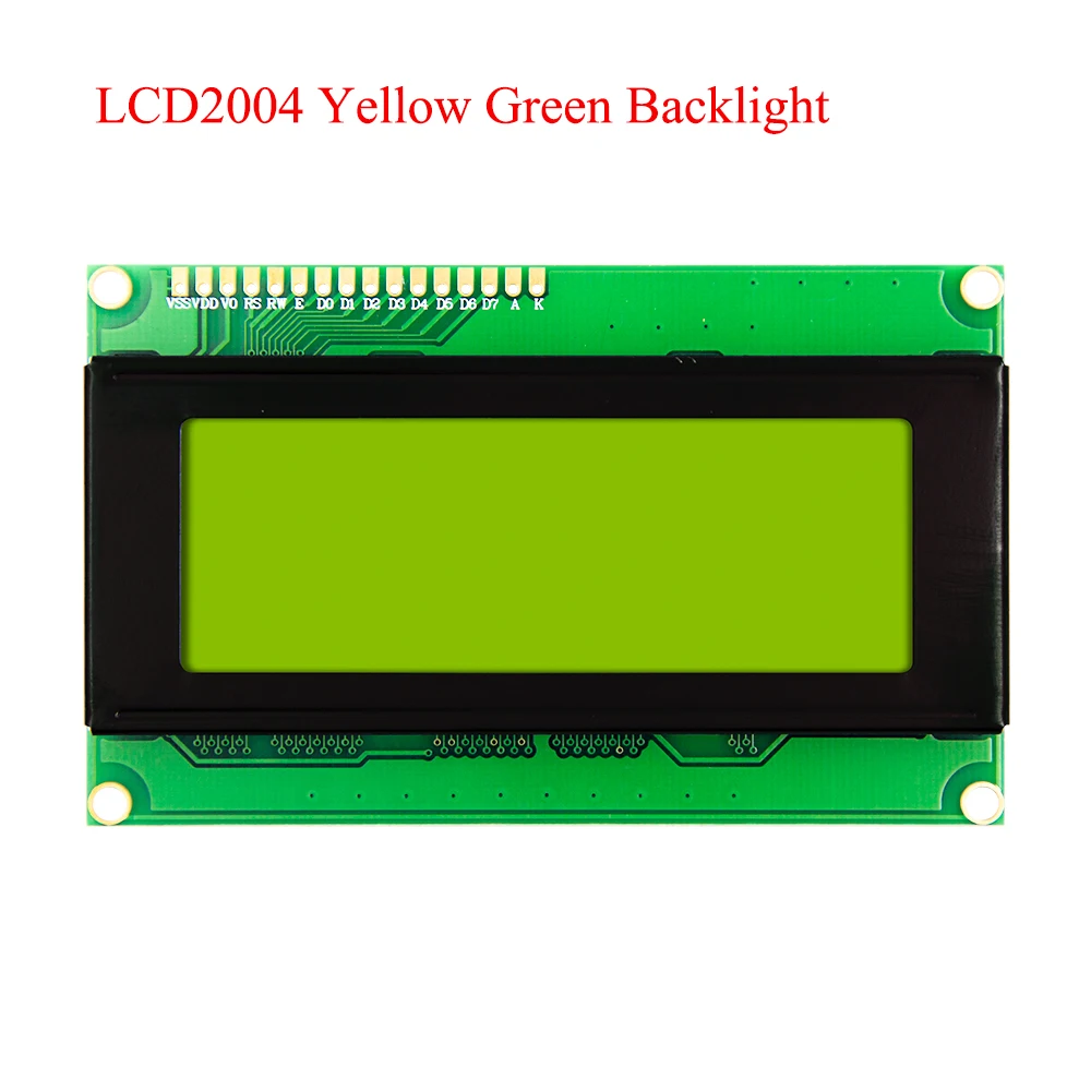 LCD1602 синий желтый зеленый серый подсветка IIC/igc RGB клавиатура Щит LCD2002 LCD2004 для arduino raspberry pi - Цвет: 2004 Green Backlight