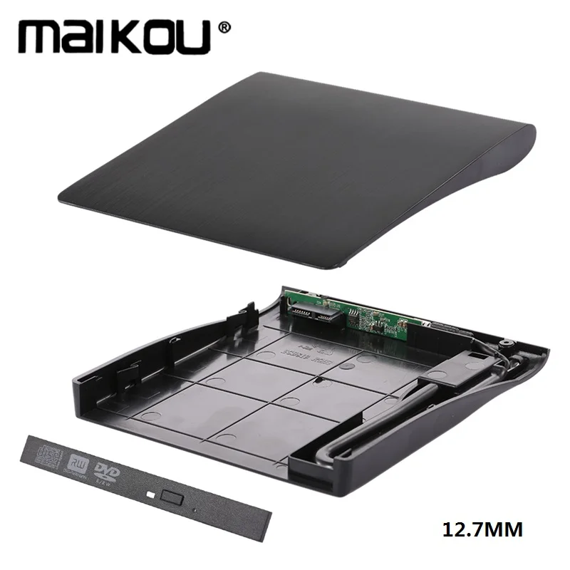 Maikou 12,7 мм DVD/CD-ROM RW чехол для dvd-плеера корпус USB 3,0 SATA внешний портативный корпус для DVD для Macbook ПК ноутбука