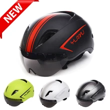 313 г пневматический TT дорожный велосипедный шлем с Магнитные очки для гонок Велоспорт велосипед Спортивная безопасность в форме шлем велосипедный шлем