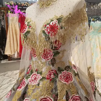 

AIJINGYU Girl Wedding Dresses Gowns 3D With Lace Luxury Party I Newest Tulle White New Wedding Dress