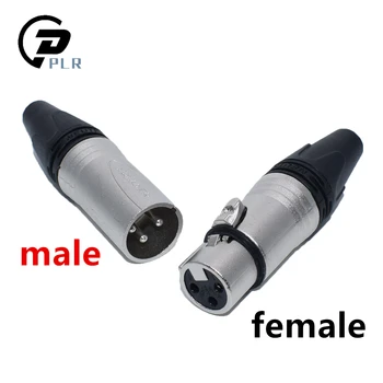 

50Pcs/lot 25PCS NC3MXX & 25PCS NC3FXX NEUTR1K Male and female A set 3Pin XLR Connector withe Original