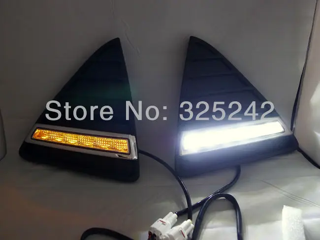 

For Ford Focus 2012 Excellent Ultra-bright LED Daytime Running Light with Turn signal light LED DRL led light