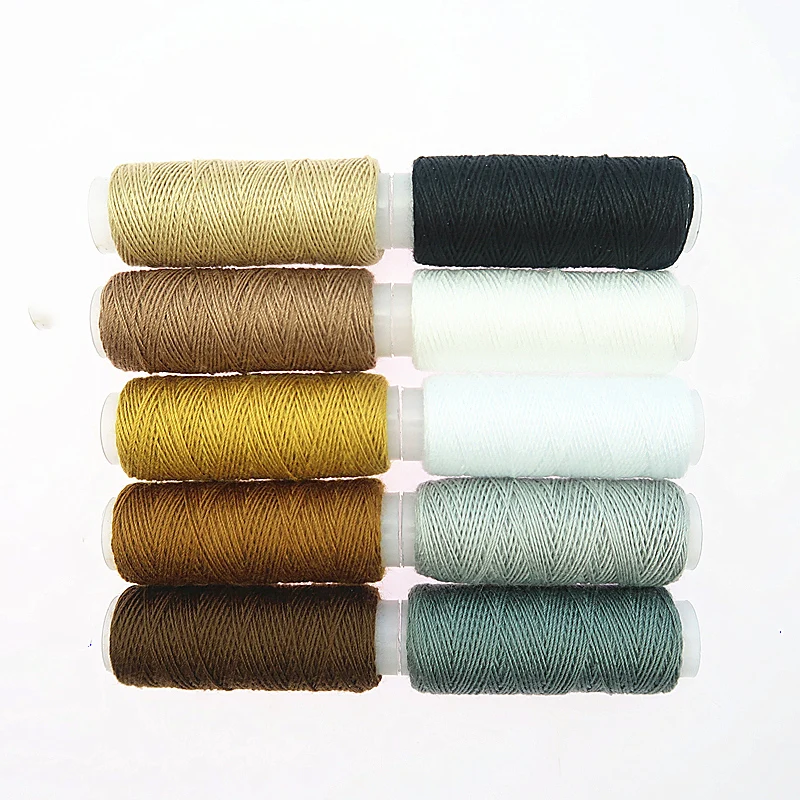 

High Quality 10pcs/set 20S/3 Sewing Thread for Hand Sewing&Machines Embroidery Thread 100 Yards/Spool Sewing Accessory