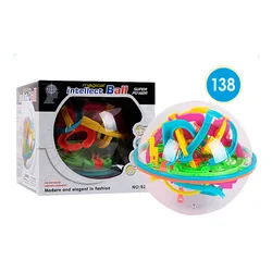 3D Maze Ball 138 Steps 925A Educational Magic Intellect Ball Marble Puzzle Game Balance Maze Game Puzzle Toy for Kids