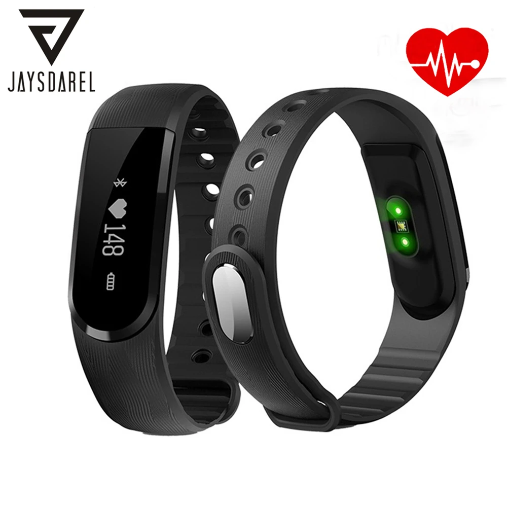 

JAYSDAREL ID101 HR Heart Rate Smart Watch Sport Multi-sport Modes Fitness Tracker Smart Bracelet for Android iOS Phone