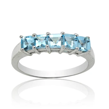

2017 Anillos Qi Xuan_Blue Stone Elegant Rings_Finger Rings_S925 Solid Silver Fashion Blue Ring_Manufacturer Directly Sales