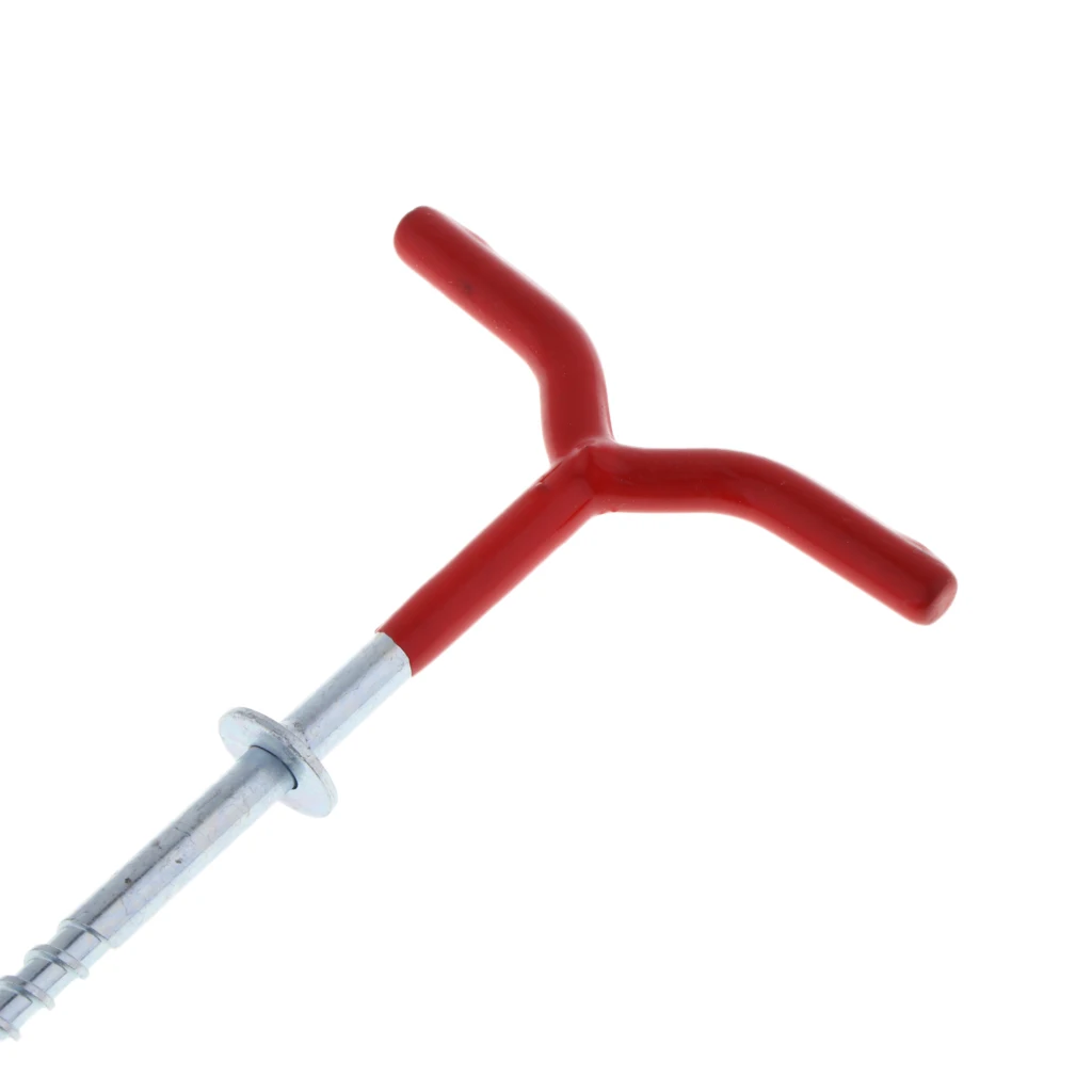 

Steel Pegs Screw Fixed Nail Ice Auger Spiral Drill Rod Outdoor Y Shape Holder Fishing Tackle Tools Accessories