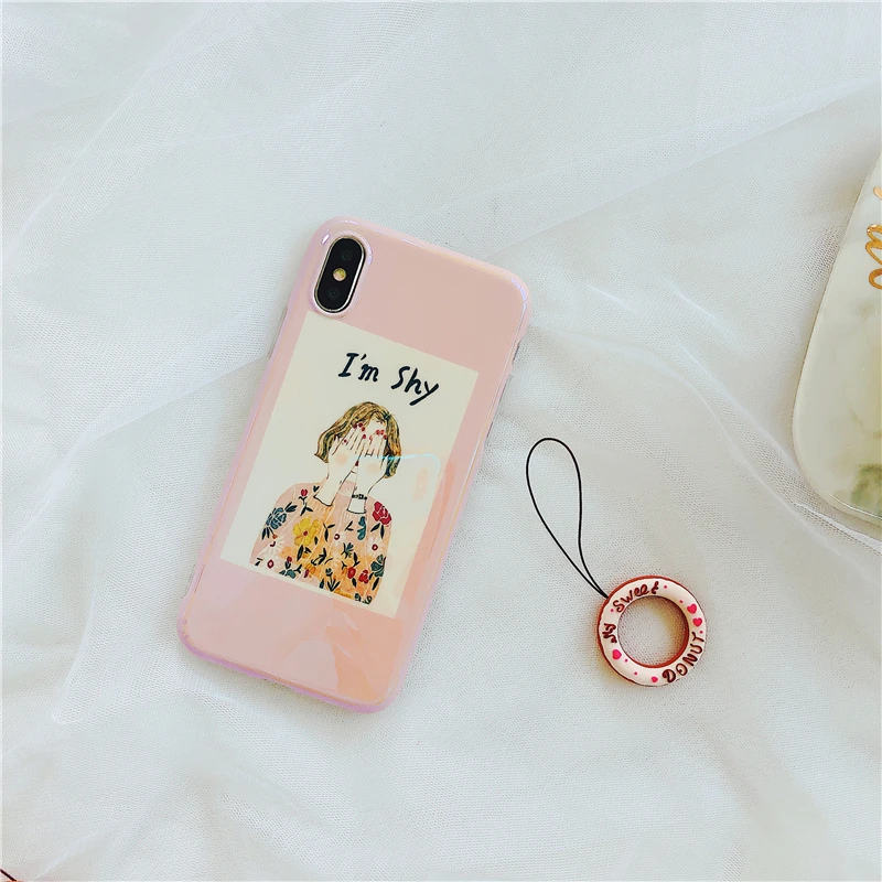 Universal mobile phone lanyard rope Anti-drop rope lanyard Finger Pattern Cellphone Ring Strap cute love donut for DIY U Disk4