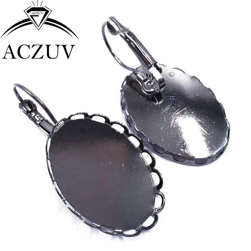 oval leverback lace earring blank (5)