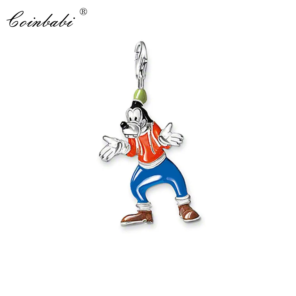 

Кукла с подвеской в виде собаки, модные ювелирные изделия 2018 из настоящего серебра 925 пробы, подарок для женщин и мужчин, подходящий браслет