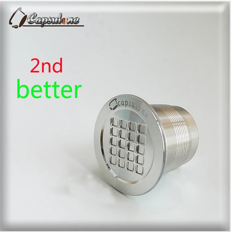 

capsulone STAINLESS STEEL Metal Capsule Compatible for Nespresso Machine Refillable Reusable coffee capsule/gift