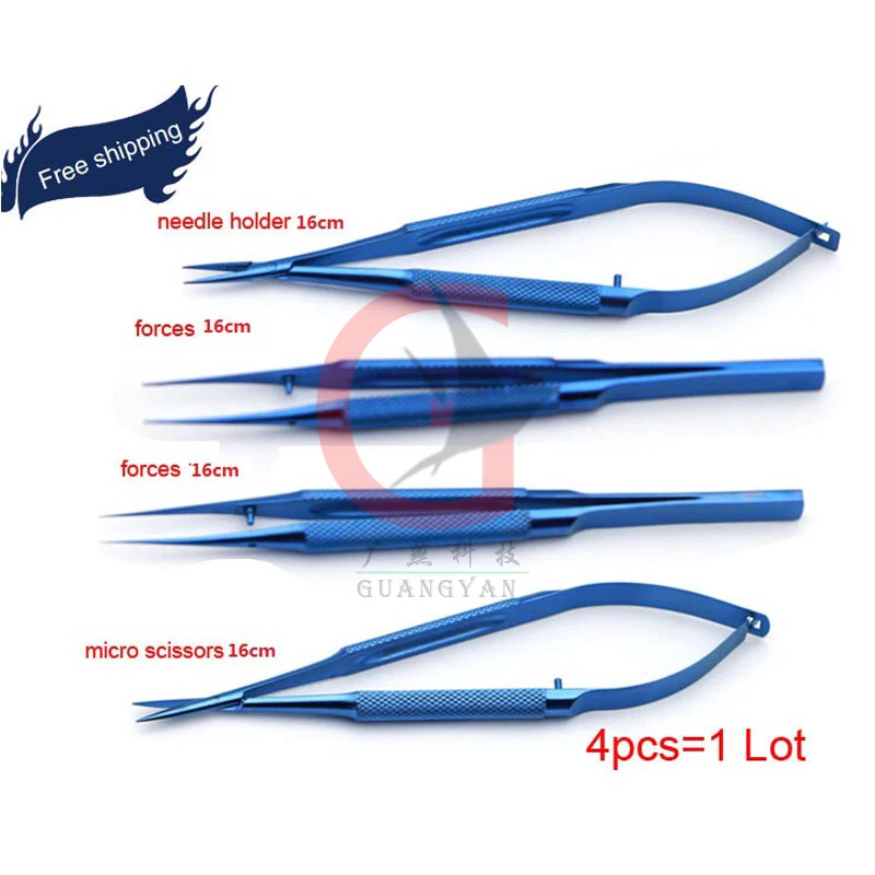 titanium microsurgical instruments16cm outside surgery microsurgery instruments Kit ( invoicing )scissors needle holder forceps titanium microsurgical instruments16cm outside surgery microsurgery instruments Kit ( invoicing )scissors needle holder forceps