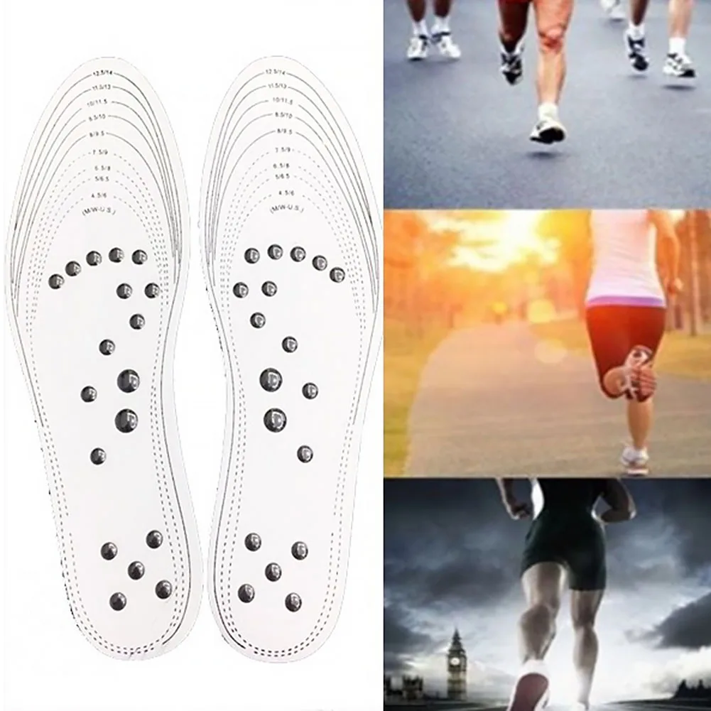 1Pair Memory Cotton Magnetic Therapy Comfort Pads Acupoint Massage Insole Foot Massager Health Care Men Women Breathable