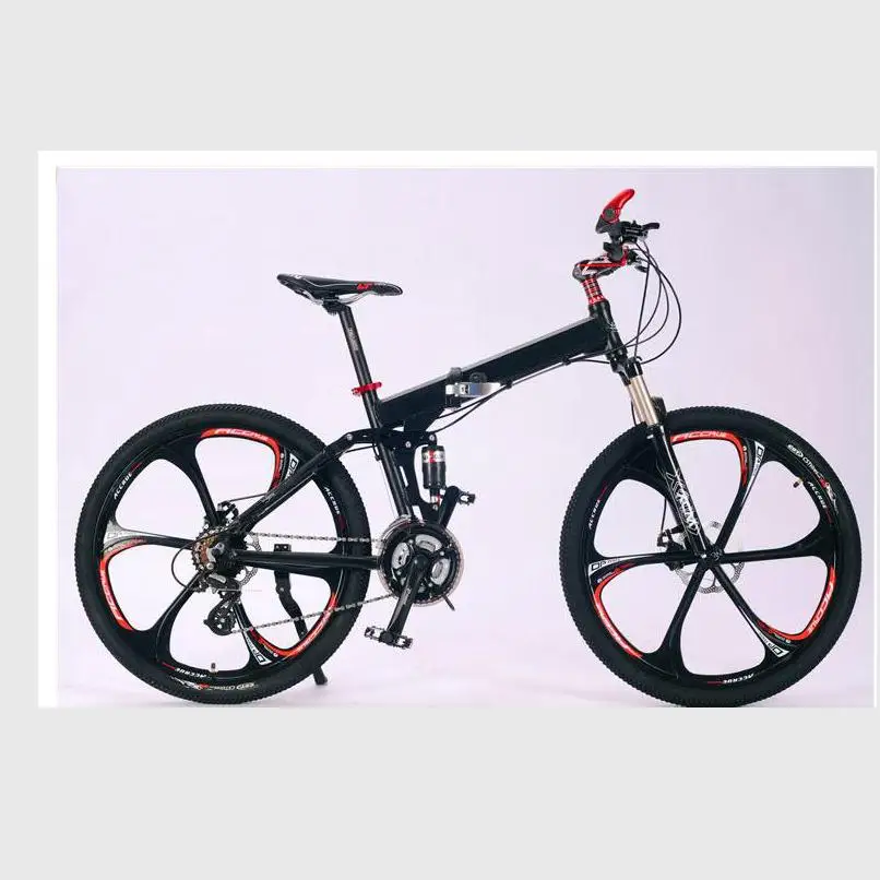 Best Kalosse Magnesuim alloy  26*2.125  DIY colors  bicycle foldable   21/24/27/30 speed  Hydraulic brakes , mountain bike man 9