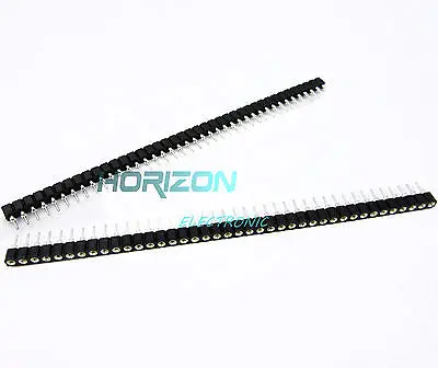 

10PCS PCB Panel Female IC Breakable 2.54mm 40pin Single Row Round Header Socket