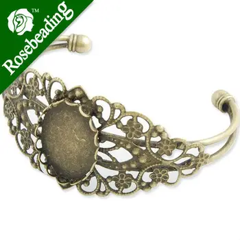 

Best sale Bracelet With 18*25MM Oval Setting,Cuff,Adjustable,Antique Brozen-Plated Brass,Lead Free And Nickel Free