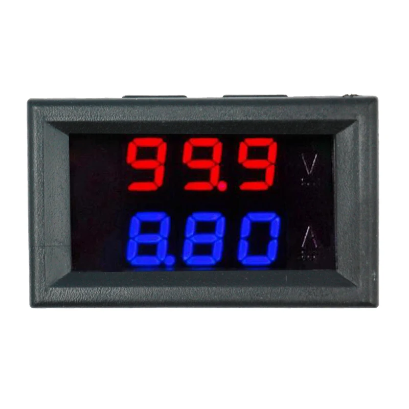 

LED Amp Dual Digital Volt Meter Gauge 0.28'' DC 0-100V 0-10A Digital Voltmeter Ammeter Tester voltimetro