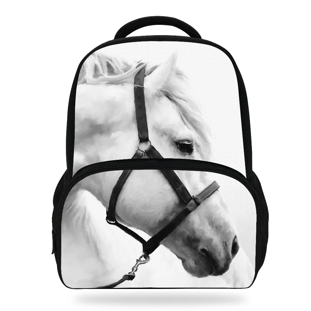 

14inch Women Zebra Bag For Girls School Bag Teenagers Cool Horse Backpack For Children Animal School Backpack Kids
