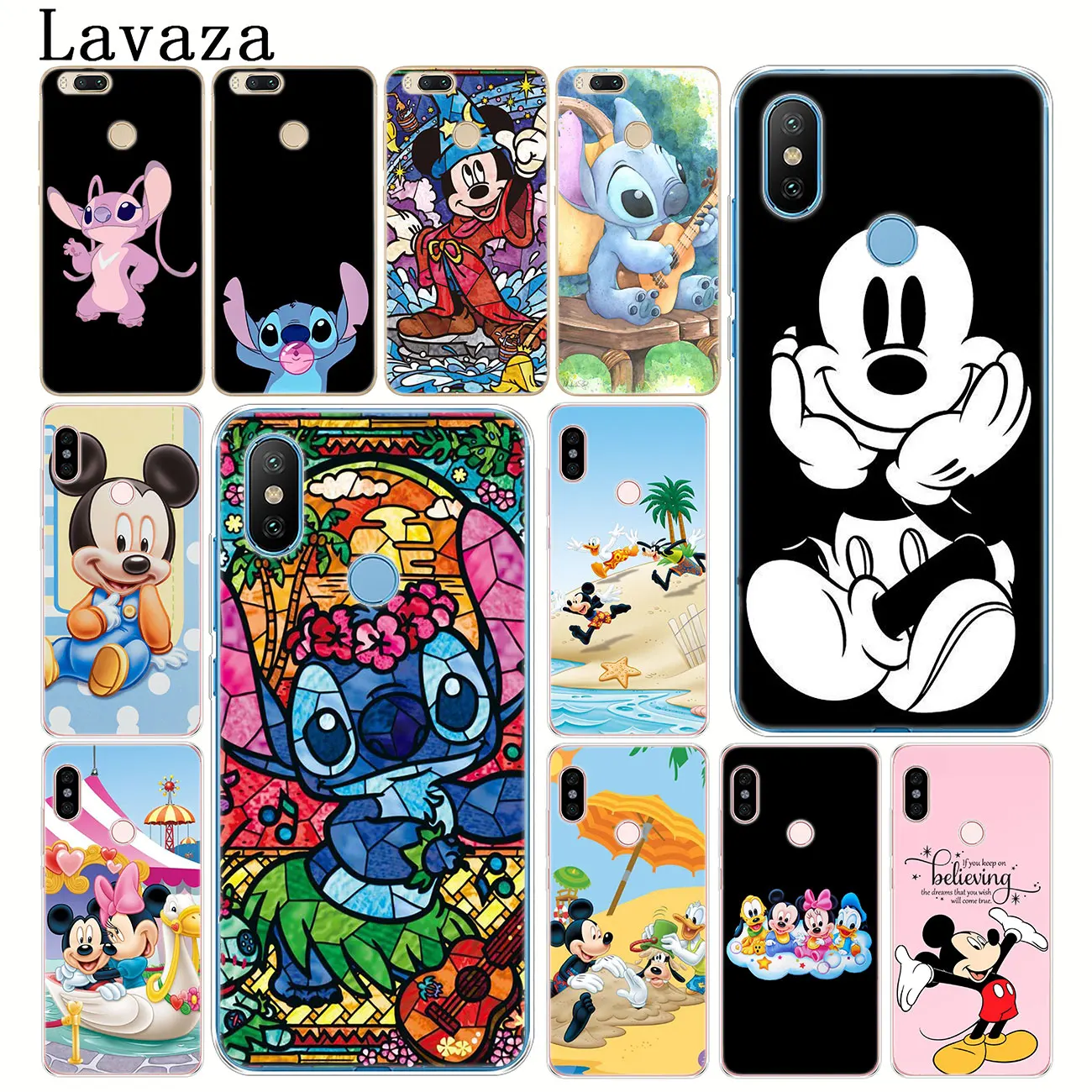 

Lavaza Lilo Stitch mickey minnie mouse Hard Phone Case for Xiaomi Redmi k20 7A 6A 4A Note 7 5 6 Pro 4 4X Plus Cover