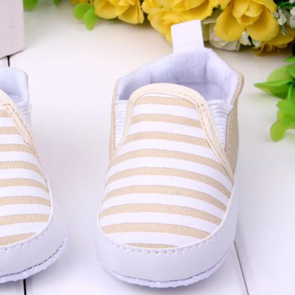 WEIXINBUY/Обувь для маленьких мальчиков; детская обувь без шнуровки; обувь для малышей в полоску; парусиновые кроссовки; bebek ayakkabi