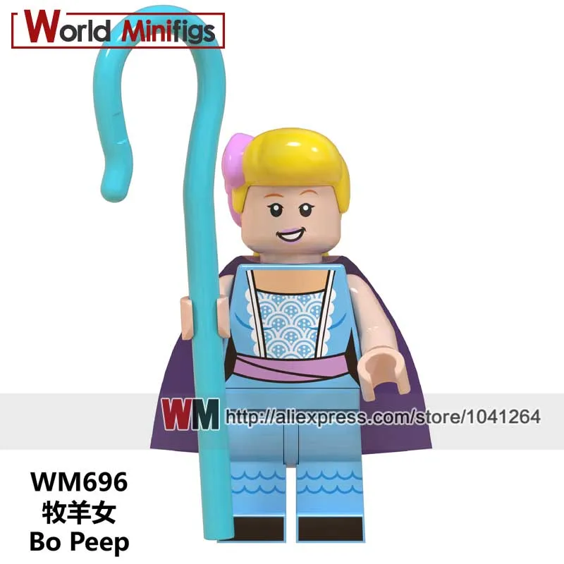 

building blocks Bo peep Toy Story 4 woody forky E.T cartoon moive Woody Jessie Building Blocks models action bricks kids Toys