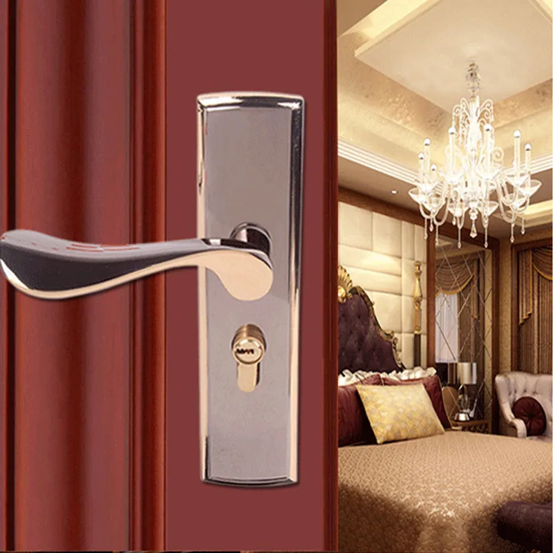 

Full Set High-grade Modern Titanium Bearing Mechanical Locks Mortise Handle Lock