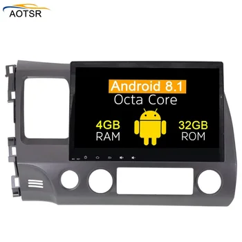 

10.1"Android 8.1 Car DVD multimedia Player Head Unit For Honda Civic Sedan 2007 2008 2009 2010 2011 car radio stereo gps navi BT