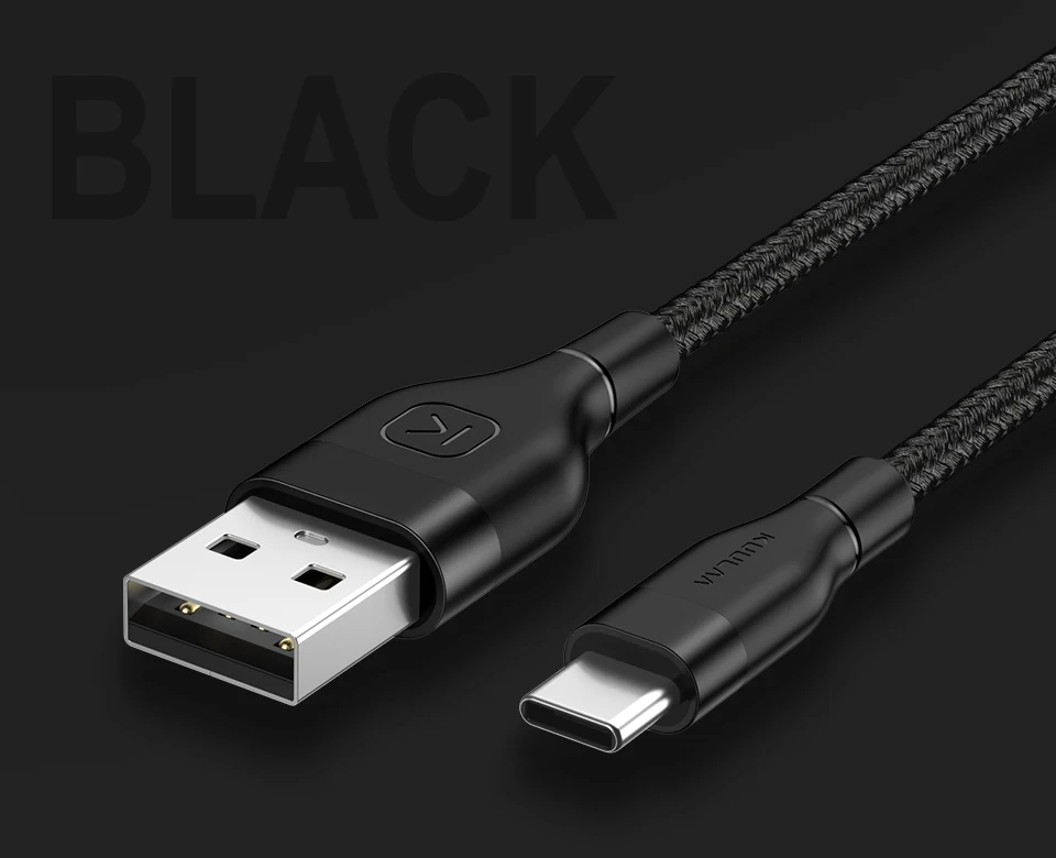 KUULAA usb type-C кабель для Xiaomi mi Red mi Note 7 Быстрая зарядка USB C зарядное устройство type-C провод для быстрой зарядки для samsung huawei Phone