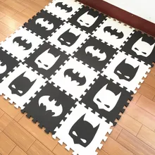 Marjinaa EVA New 10pcs 11 8 11 8 Puzzle Floor GYM Soft Kids Foam Mat Black