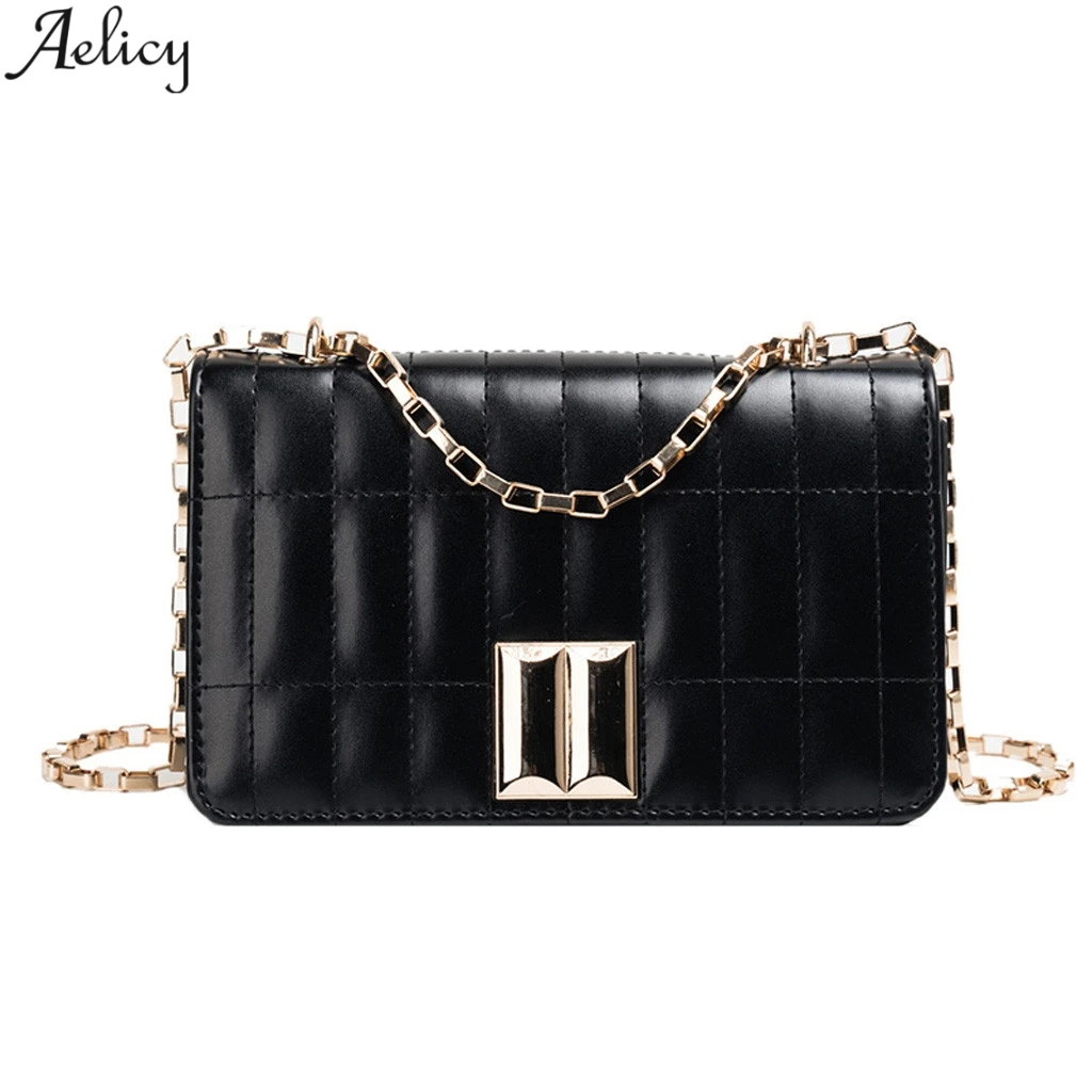 

Aelicy Fashion Chains Crossbody Bags Women Soft Artificial Leather Messenger Bag Ladies Office Lady Mobile Phone Bag New