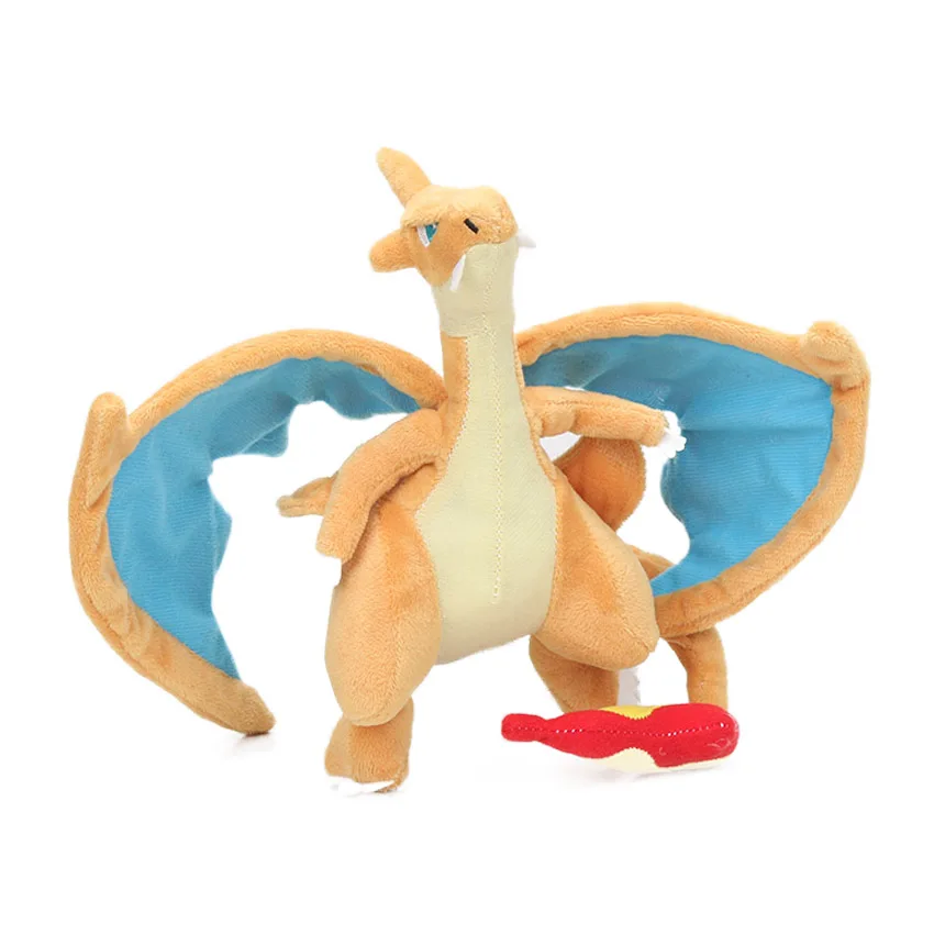 25-28 см Charizard X Y фигурка плюшевые игрушки мягкие животные драконы куклы карманные куклы Snorlax Eevee Brinquedos Peluches bebe - Цвет: yellow