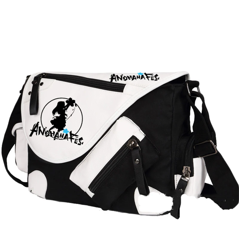 Anohana High Quality Hot Canvas Shoulder Bag Students Boys Girls Messenger Bags Free Shipping