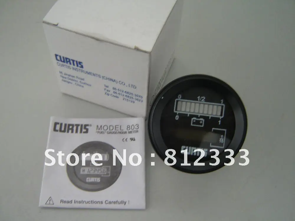 

AUTHENTIC CURTIS 803 RB2448BCJ3010 24V/48V BATTERY GAUGE HOUR METER FOR EIECTRIC FORKLIFT STACKER PALLET GOLF WASHING MACHINE