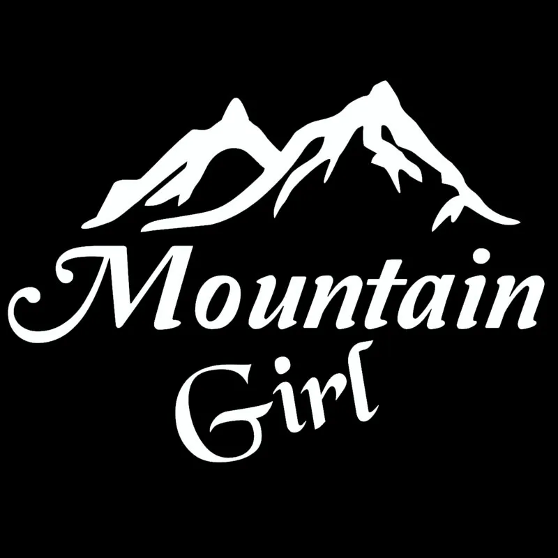 

Mountain Girl Die Cut Vinyl Window Decal Sticker For Auto Car/Bumper/Window Vinyl Decal Sticker Decals DIY Decor CT444