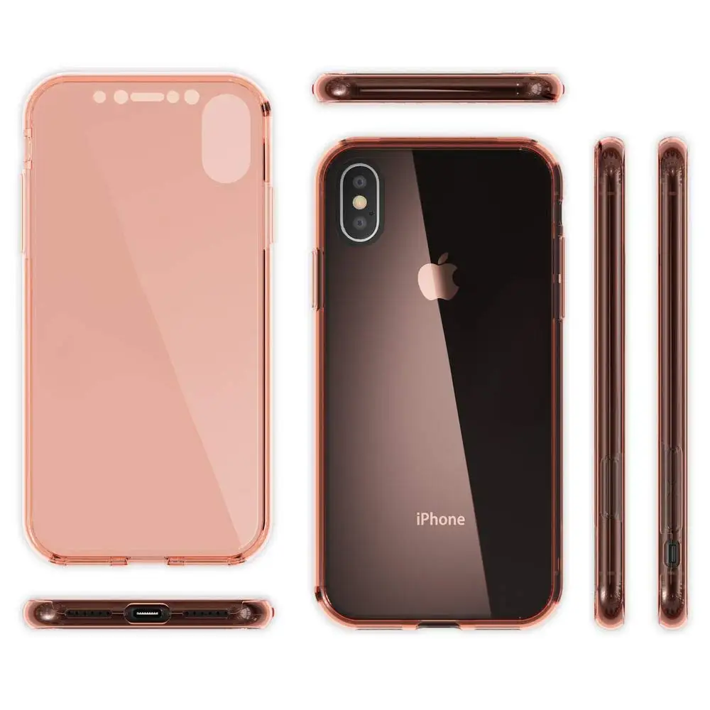 360 Degree Soft TPU Front & Back Full Body Clear Soft TPU Case Cover For iPhone  (5)
