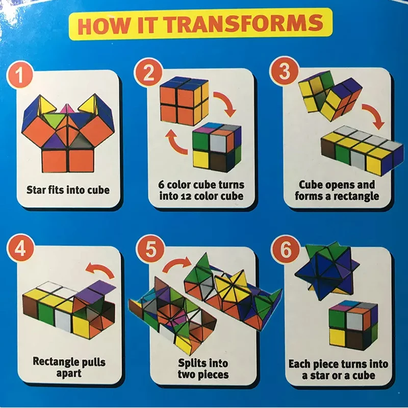 Бесконечный кубик антистресс Волшебная ручная игра для взрослых головоломка стресс Relex игрушка волшебный блок малыш Цвет обучения коллекция AD бумага