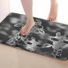 Стиль жирафа коврик для ванной комнаты, смешной Противоскользящий коврик для ванной, занавески для душа s аксессуары, соответствующие вашей душевой занавеске