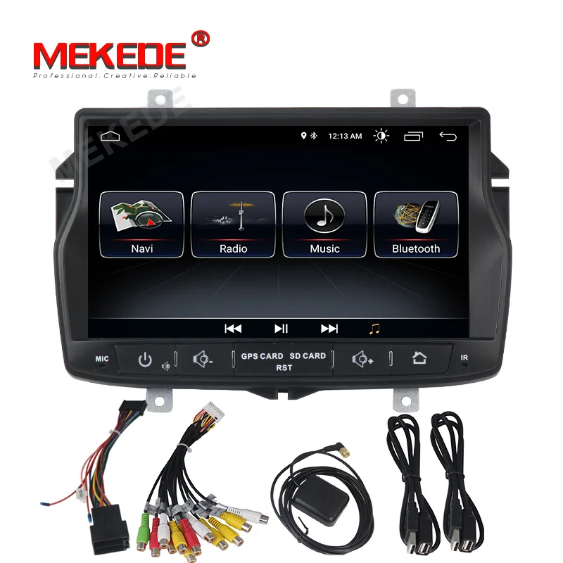 Top MEKEDE Android 9.1 8.1 Car Multimedia DVD Player For LADA Vesta for Radio GPS navigation audio Stereo Russian menu wifi BT 5