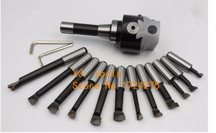 Details about   Boring Head Boring Bar CNC Milling Tools Kit 12Pcs 3" Boring Head Set F1 R8 3/4" 
