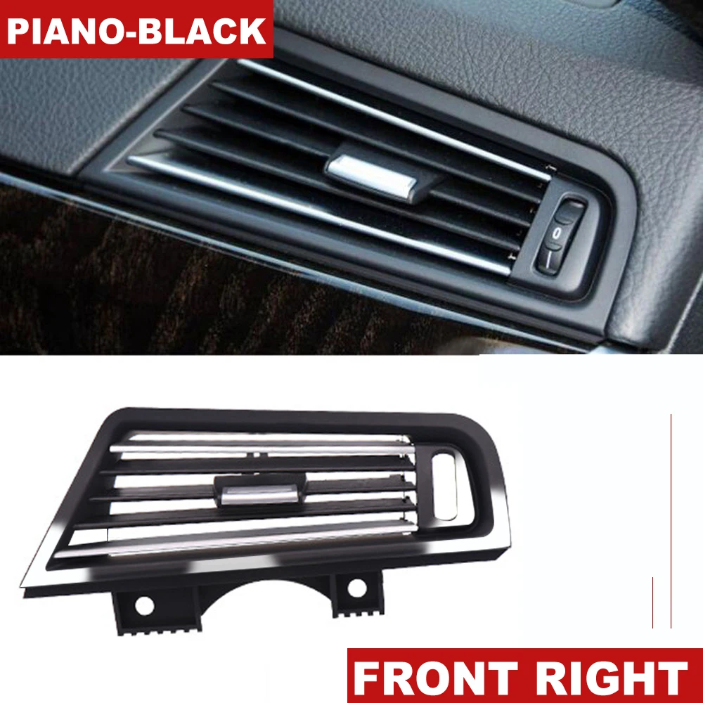 Best LHD Left Hand Drive Piano Black Front Right Wind Air Conditioning Vent Grill Outlet Panel Chrome Plate For BMW 5 Series F10 F18