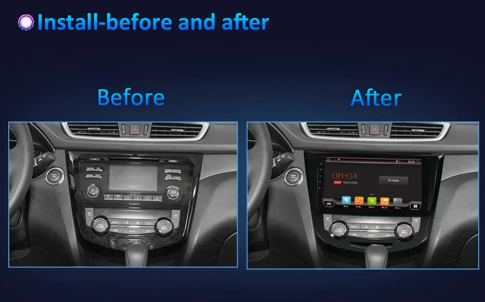 Cheap Bosion 4/8 core 2 din android 9 car radio multimedia player for Nissan X-Trail 2014 - stereo radio gps navigation navi wifi SWC 18