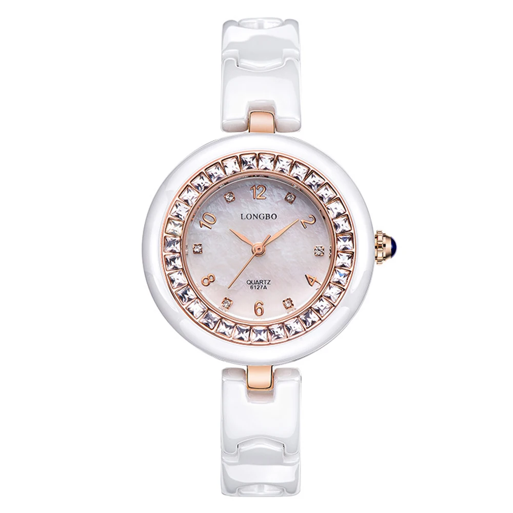 

Women diamond ceramics belt watch waterproof quartz ladies watch fashion decoration