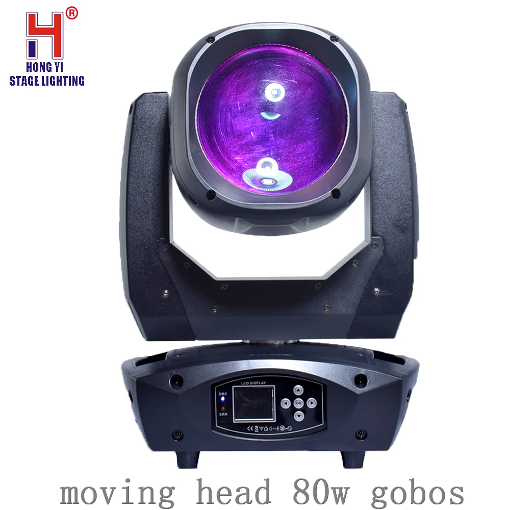 80 W, перемещение головы трафареты для изменения формы луча движущегося света prism смешивание цветов с эффектом DMX контроллер