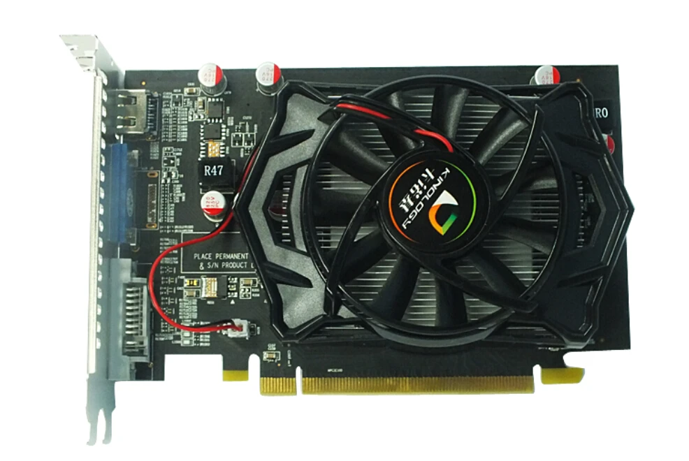 new original Desktop computer game graphics card for HD6570 real 1G D5 128bit DirectX 11 DVI+HDMI+VGA free shipping